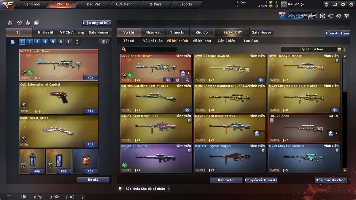 shop acc cf uy tin gia re